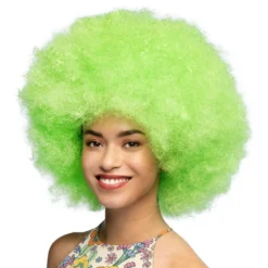 Fluffy Neongrøn Paryk