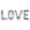 Foil Balloon Love Sølv