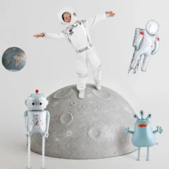 Folieballon Astronaut med Streamers