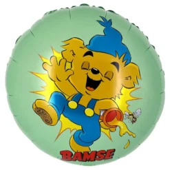 Folieballon Bamse Grøn