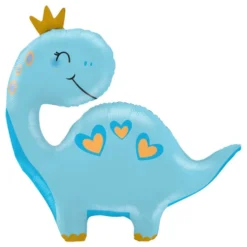 Folieballon Blå Dinosaur