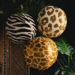 Folieballon Bold Giraffemønster Stor