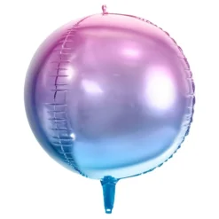 Folieballon Bold Ombre Lilla/Blå