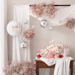 Folieballon Bride Rund Rosé