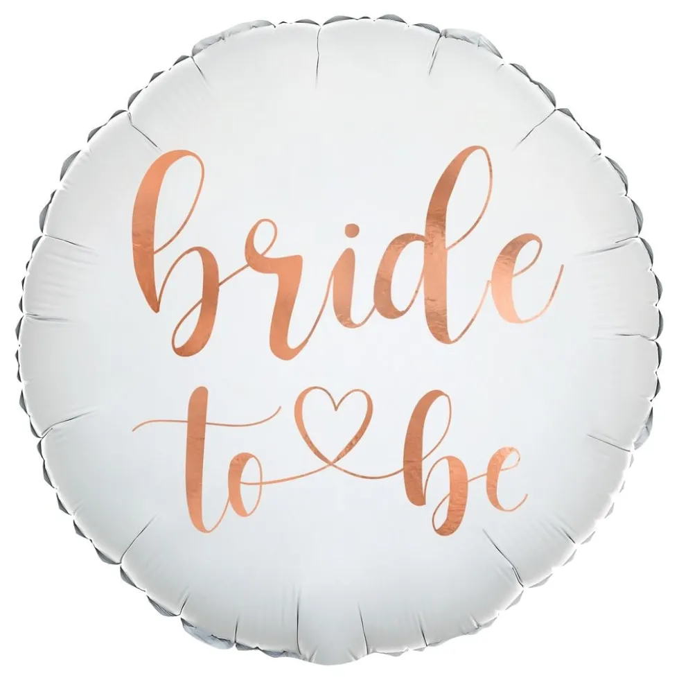 Folieballon Bride Rund Rosé
