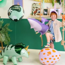 Folieballon Brontosaurus Happy Birthday