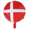 Folieballon Dansk Flag
