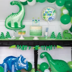 Folieballon Dinosaur Blå