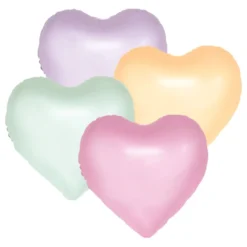 Folieballoner Hjerter Watercolor