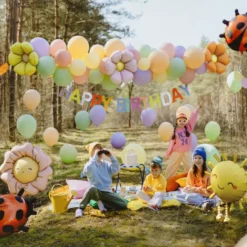 Folieballoner Margueritter Creme til Ballonbue