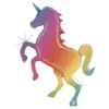 Folieballon Glitter Rainbow Unicorn