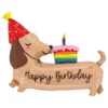 Folieballon Gravhund Happy Birthday