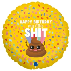 Folieballon Happy Birthday My Little Shit