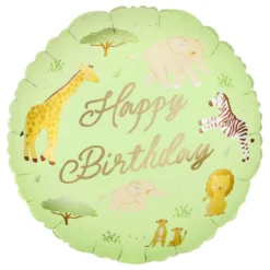 Folieballon Happy Birthday Safari Party