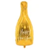 Folieballon Happy New Year Flaske Guld