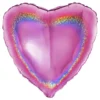 Folieballon Hjerte Glitter Pink