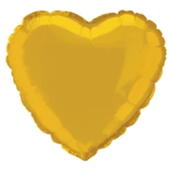 Folieballon Hjerte Guld