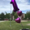 Folieballon Hjerte Metallic Lyserød