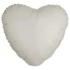 Folieballon Hjerte Metallic Hvid