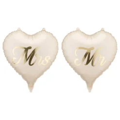 Folieballon Hjerte Mr & Mrs