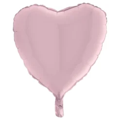 Folieballon Hjerte Pastel Lyserød