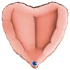 Folieballon Hjerte Roséguld