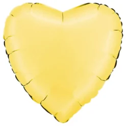 Folieballon Hjerte Satin Banana Yellow