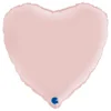 Folieballon Hjerte Satin Pastel Pink