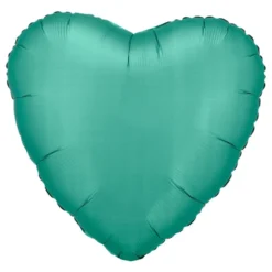 Folieballon Hjerte Silke Grøn