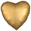Folieballon Hjerte Silke Guld