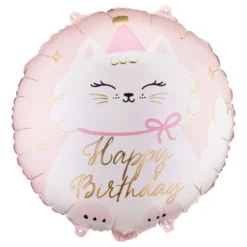 Folieballon Kat Happy Birthday