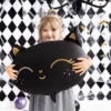 Folieballon Kat Sort