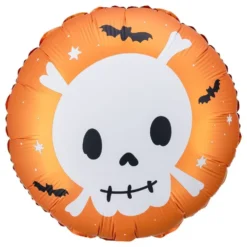 Folieballon Kranium Orange
