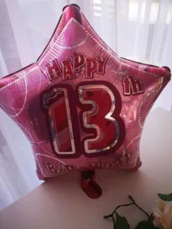 Folieballon Lyserød Stjerne 13