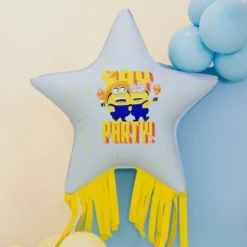 Folieballon Minions Stjerne med Tassles