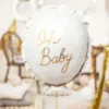 Folieballon Oh Baby Hvid