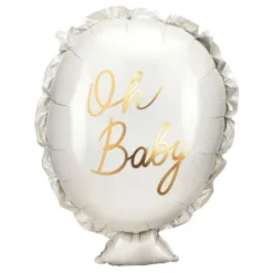 Folieballon Oh Baby Hvid