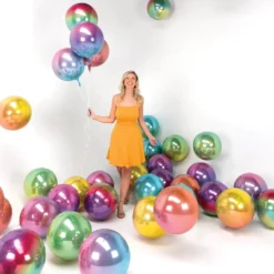 Folieballon Orbz Ombré Rød & Orange