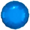 Folieballon Rund Metallic Blå