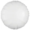 Folieballon Rund Metallic Hvid