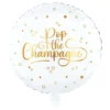 Folieballon Rund Pop the Champagne