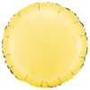 Folieballon Rund Satin Banana Yellow