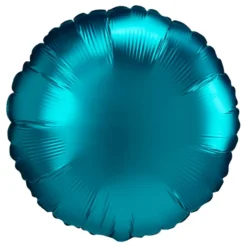 Folieballon Rund Satin Turkis