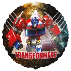 Folieballon Rund Transformers™ Optimus Prime