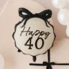 Folieballon Sløjfe Happy 40