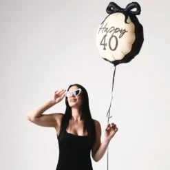 Folieballon Sløjfe Happy 40