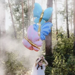 Folieballon Sommerfugl Blå
