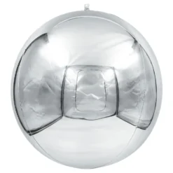 Folieballon Spejlkugle Sølv 3-pak
