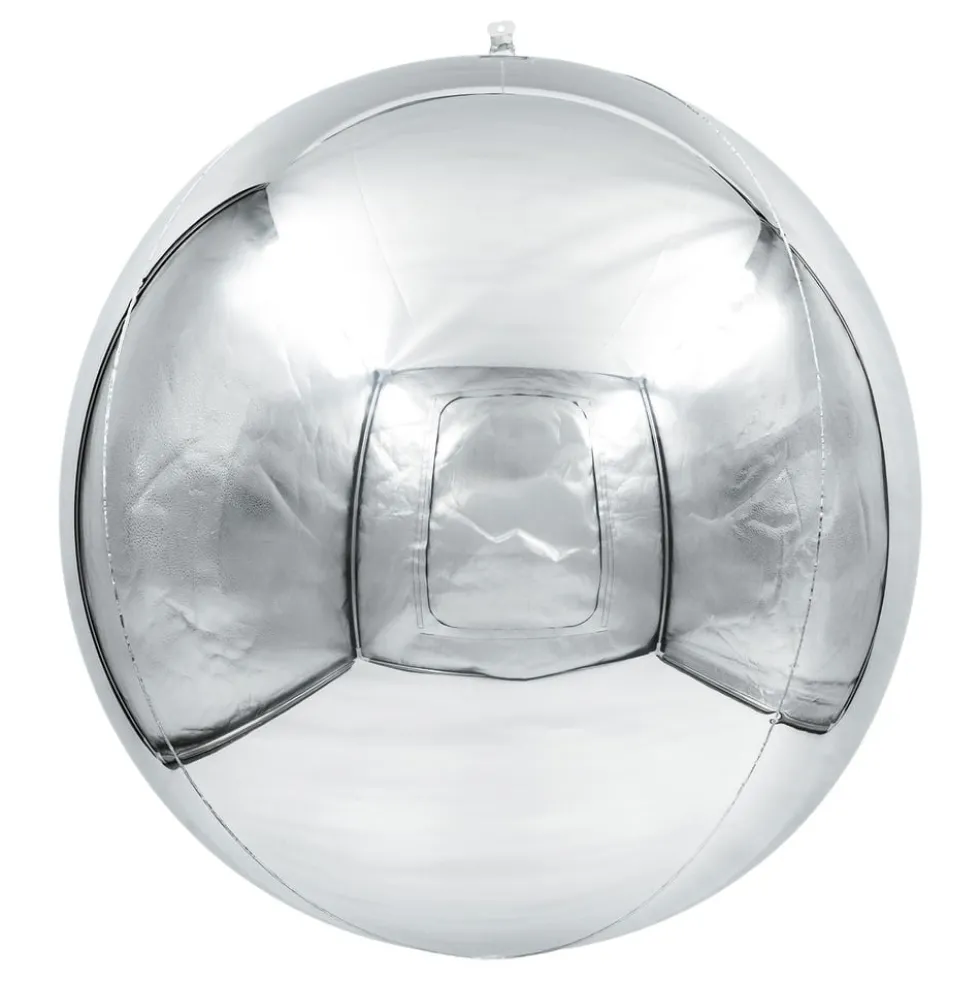 Folieballon Spejlkugle Sølv 3-pak