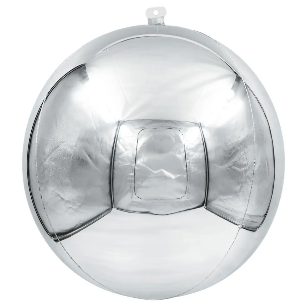 Folieballon Spejlkugle Sølv 3-pak